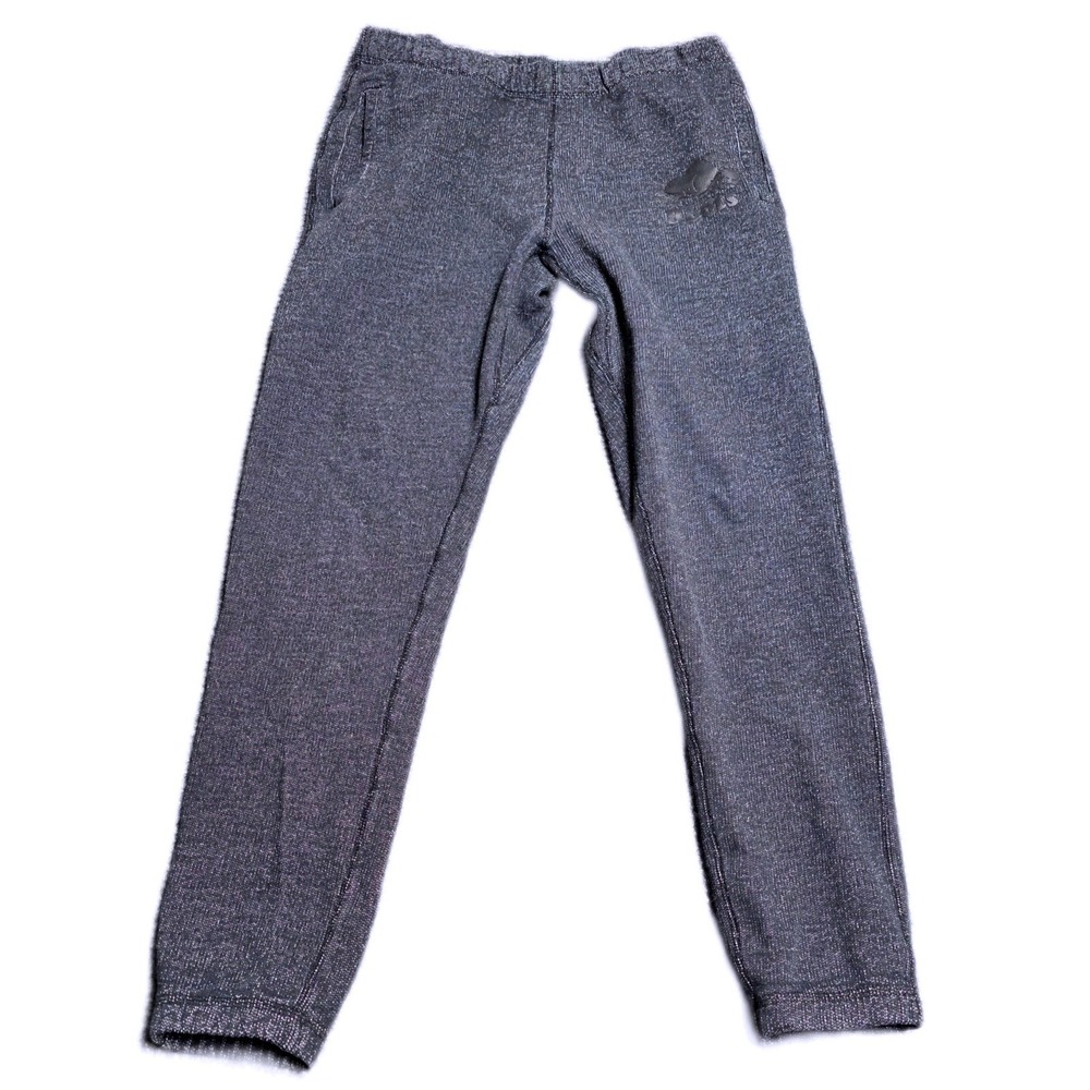 Roots Speckled Fleece Jogger Pants Women's Size S Gray Elastic Waist
